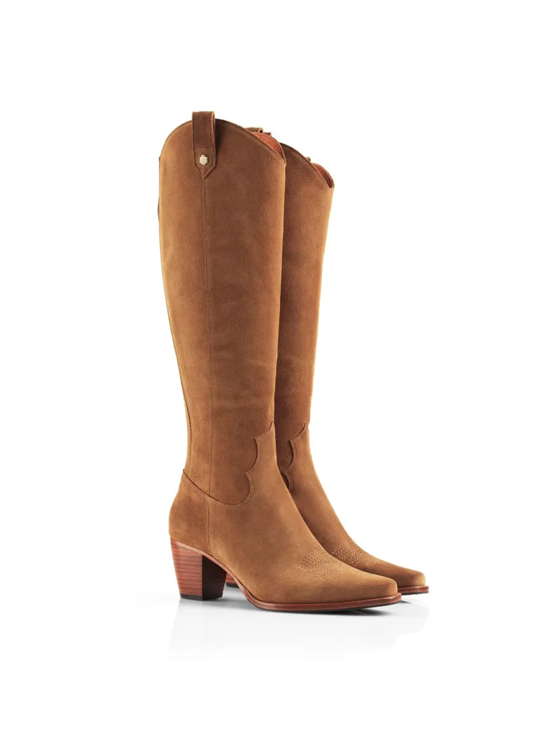 Fairfax and Favor Knee High Rockingham Boot - Tan